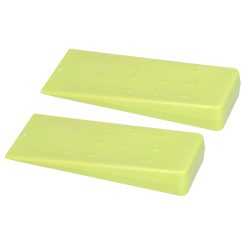 Alternative view of 2 Pcs Chainsaw Wedges 8 Inch Green Chainsaw Felling Cutting Wedges Log Splitter Wedges