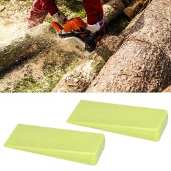 2 Pcs Chainsaw Wedges 8 Inch Green Chainsaw Felling Cutting Wedges Log Splitter Wedges 26 V1294 YM0523 3111210402411 11