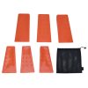6pcs Chainsaw Wedges Increasing Friction Red Durable Plastic Tree Cutting Supplies for Woodworking