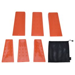 6pcs Chainsaw Wedges Increasing Friction Red Durable Plastic Tree Cutting Supplies for Woodworking