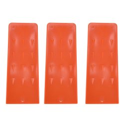 3pcs 8in Felling Wedges Spiked Plastic Safe Logging Tools for Chainsaws Tree Cutting