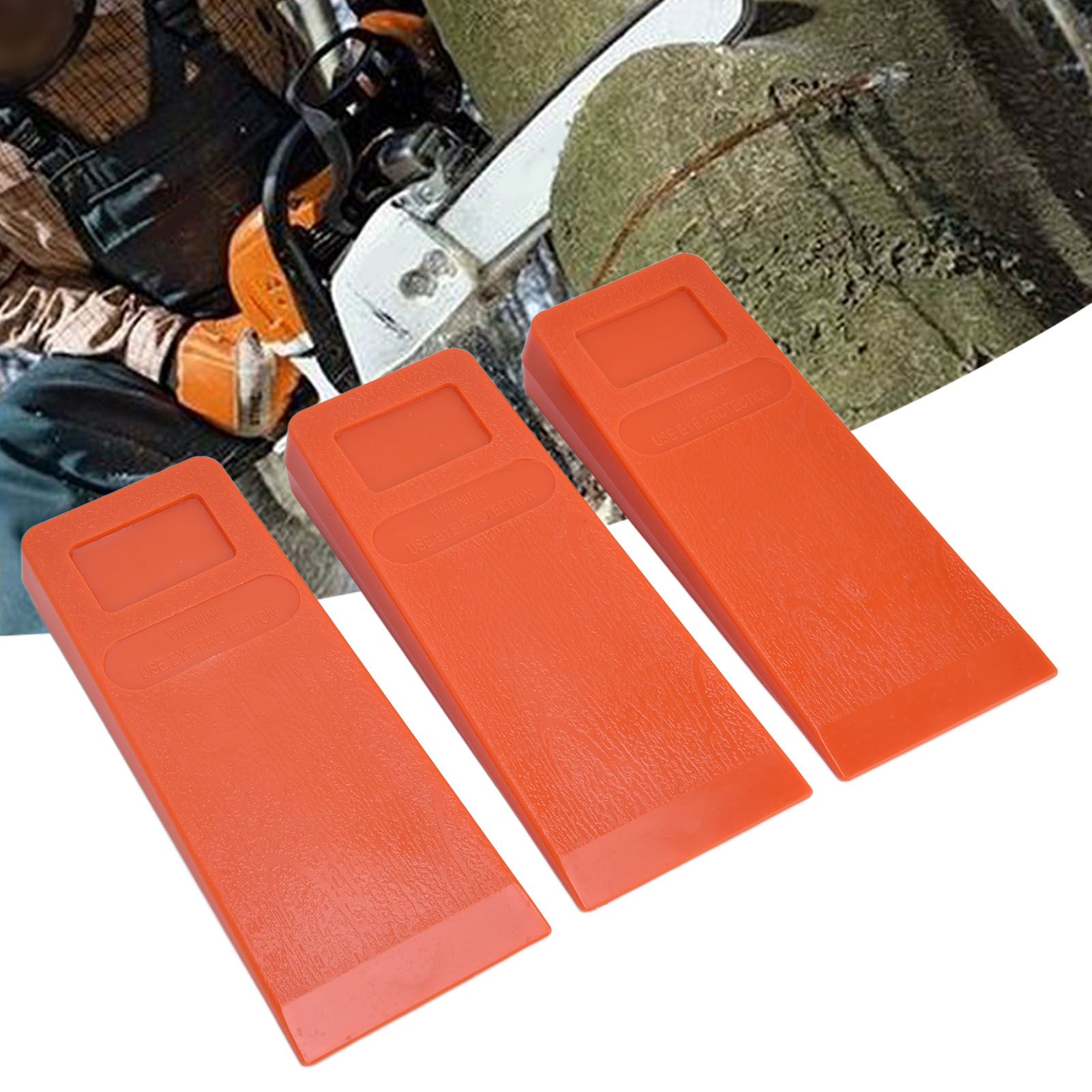 3pcs 8in Felling Wedges Spiked Plastic Safe Logging Tools for Chainsaws Tree Cutting 11 3pcs 8in Felling Wedges Spiked Plastic Safe Logging Tools for Chainsaws Tree Cutting - Image 11
