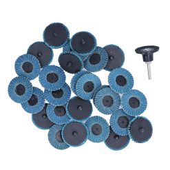 Alternative view of 31PCS 2in/5cm Flat Flap Disc 40/60/80 Grits Blue Zirconia Alumina for Grinding Blending Sanding