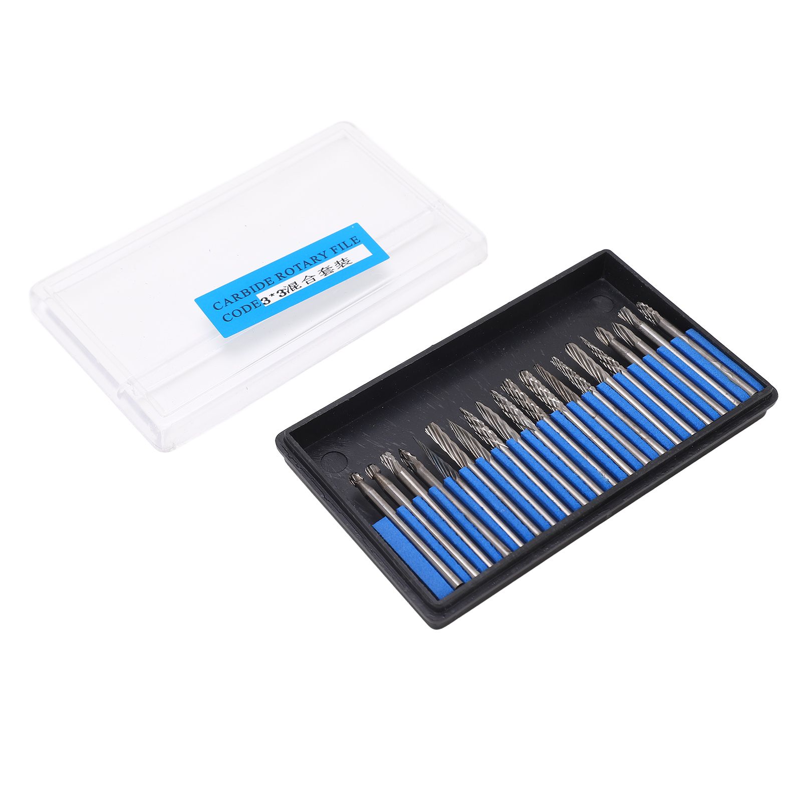 20pcs Rotary Burr Set 3mm Shank Tungsten Steel for Woodworking Carving Polishing Grinding 5 20pcs Rotary Burr Set 3mm Shank Tungsten Steel for Woodworking Carving Polishing Grinding - Image 5