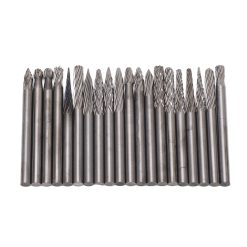 20pcs Rotary Burr Set 3mm Shank Tungsten Steel for Woodworking Carving Polishing Grinding 22 V1294 YM0523 3111210412911 07