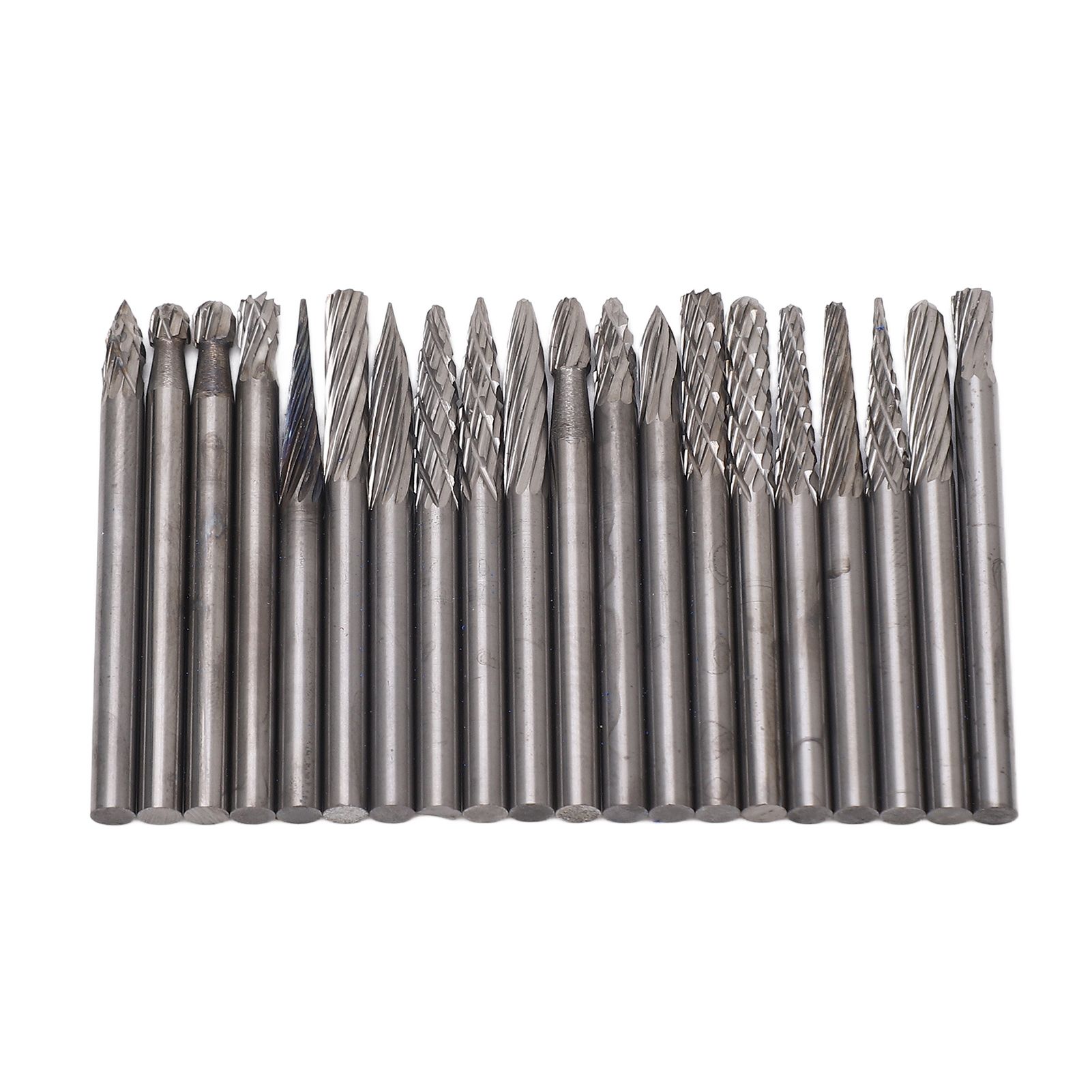 20pcs Rotary Burr Set 3mm Shank Tungsten Steel for Woodworking Carving Polishing Grinding 8 20pcs Rotary Burr Set 3mm Shank Tungsten Steel for Woodworking Carving Polishing Grinding - Image 8