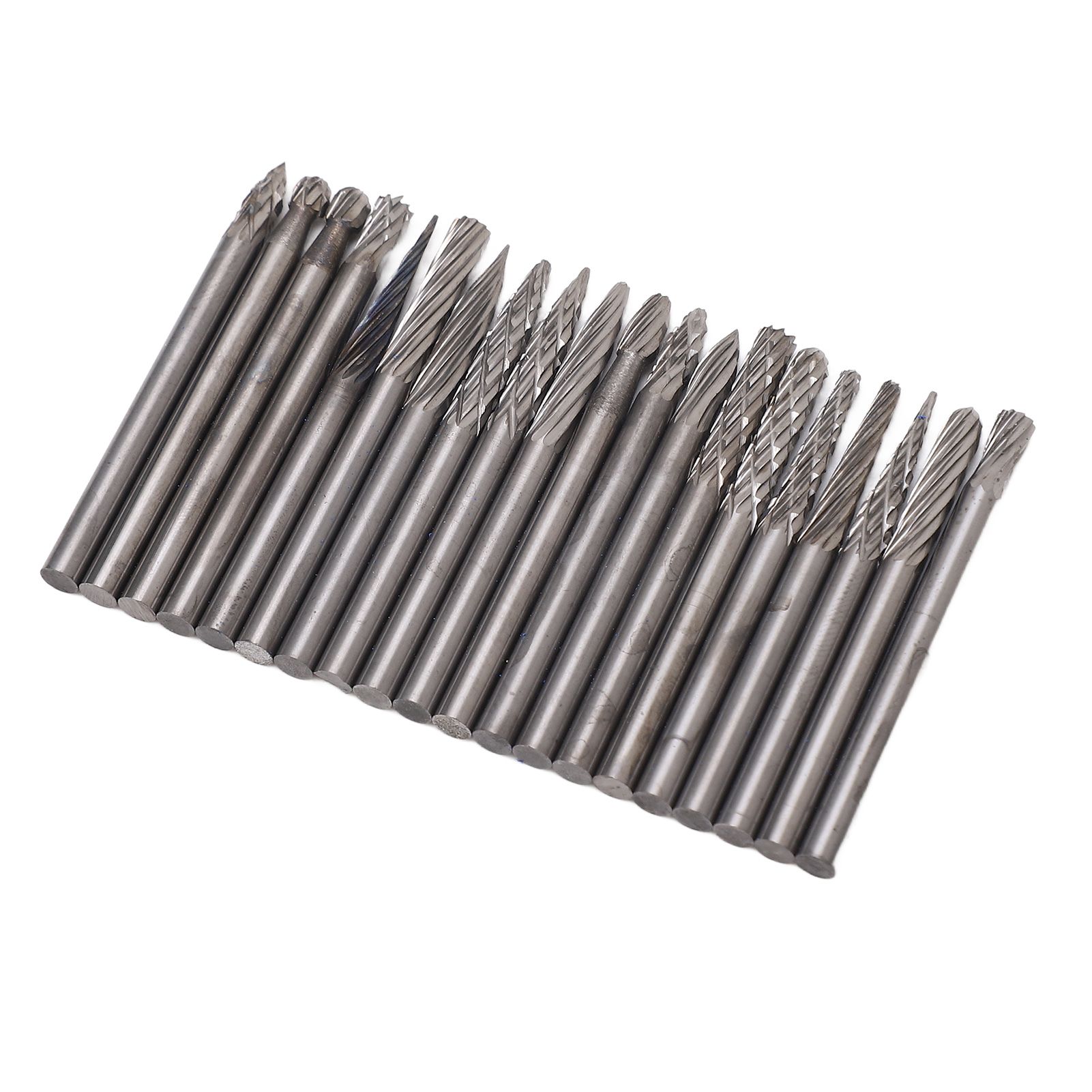 20pcs Rotary Burr Set 3mm Shank Tungsten Steel for Woodworking Carving Polishing Grinding 9 20pcs Rotary Burr Set 3mm Shank Tungsten Steel for Woodworking Carving Polishing Grinding - Image 9