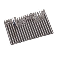 20pcs Rotary Burr Set 3mm Shank Tungsten Steel for Woodworking Carving Polishing Grinding 24 V1294 YM0523 3111210412911 09