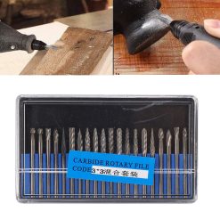 20pcs Rotary Burr Set 3mm Shank Tungsten Steel for Woodworking Carving Polishing Grinding 26 V1294 YM0523 3111210412911 11