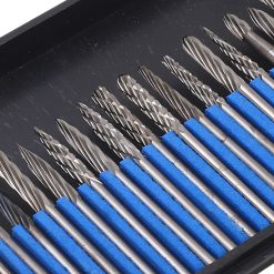 20pcs Rotary Burr Set 3mm Shank Tungsten Steel for Woodworking Carving Polishing Grinding 27 V1294 YM0523 3111210412911 12
