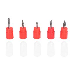 Alternative view of 5Pcs 6x8mm Tungsten Steel Burr Files Rotating Grinding Burrs Set for Woodworking Carving Polishing
