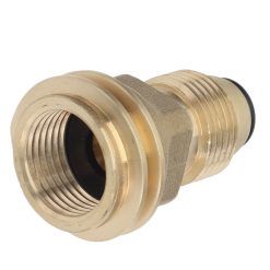 Alternative view of G1/2 Female Thread Propane Tank Adapter Brass Airtight Connection Gas Furnace Conversion Connector