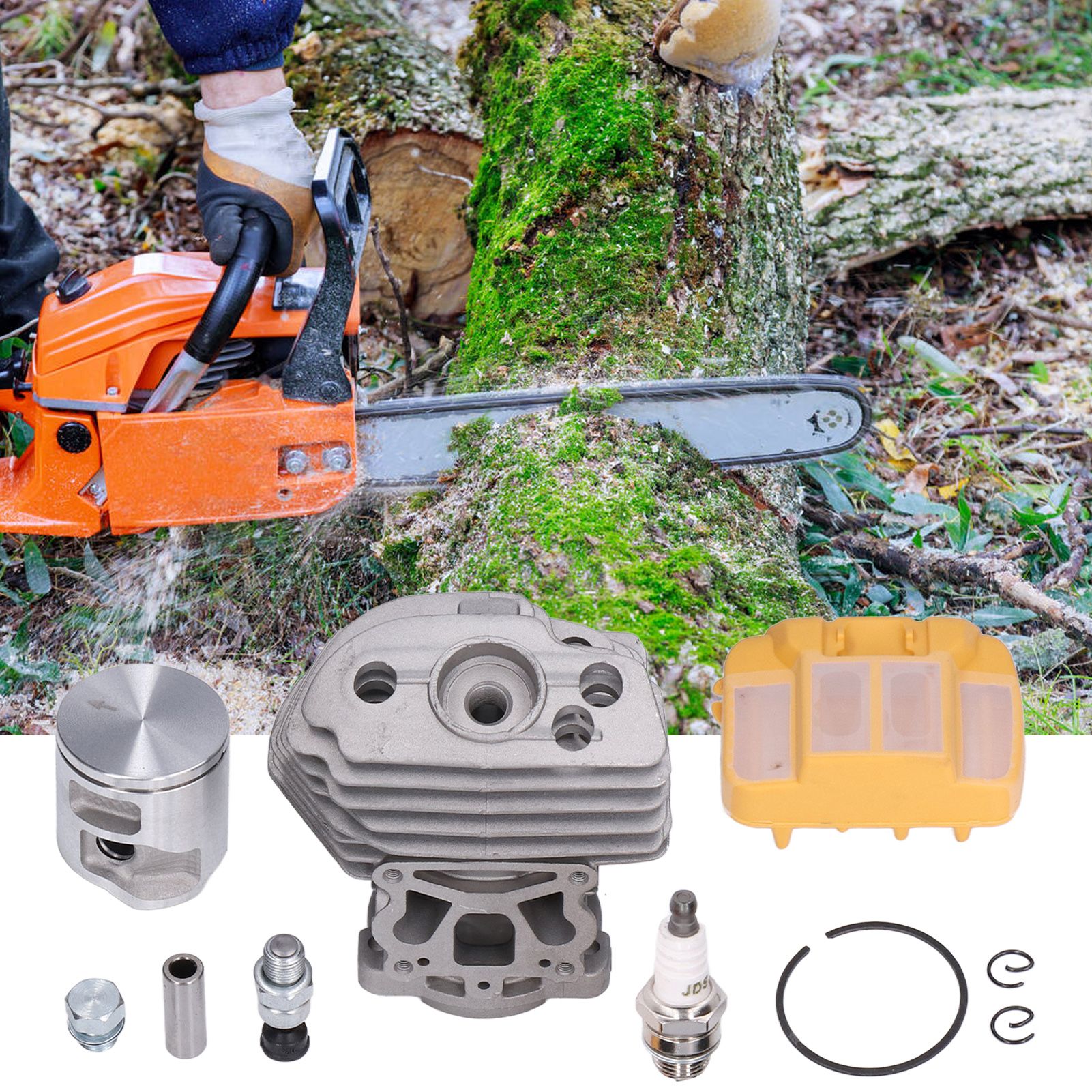 43mm Cylinder Piston Air Filter Kit Chainsaw Cylinder Assembly for Husqvarna 545 550xp 11 43mm Cylinder Piston Air Filter Kit Chainsaw Cylinder Assembly for Husqvarna 545 550xp - Image 11