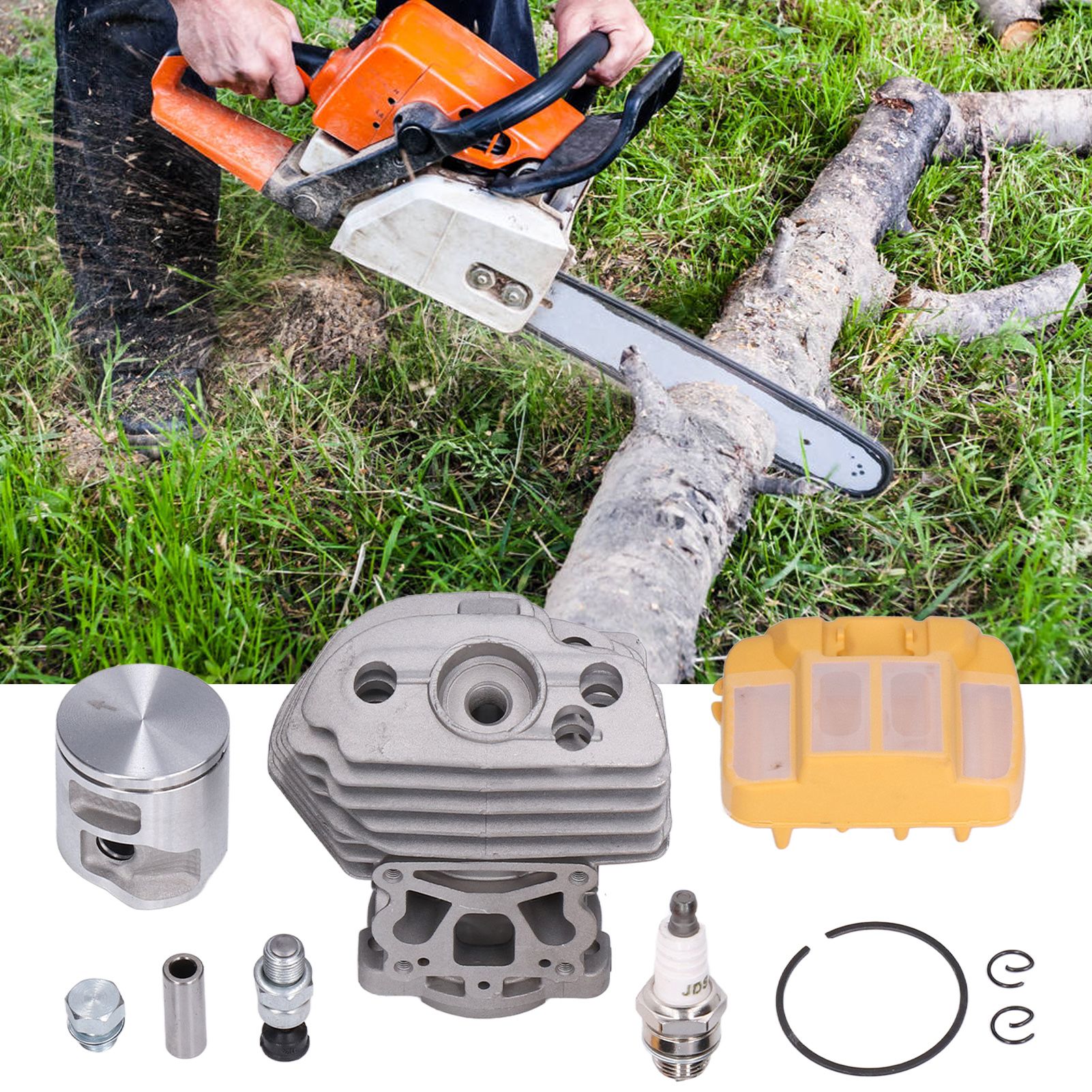 43mm Cylinder Piston Air Filter Kit Chainsaw Cylinder Assembly for Husqvarna 545 550xp 12 43mm Cylinder Piston Air Filter Kit Chainsaw Cylinder Assembly for Husqvarna 545 550xp - Image 12