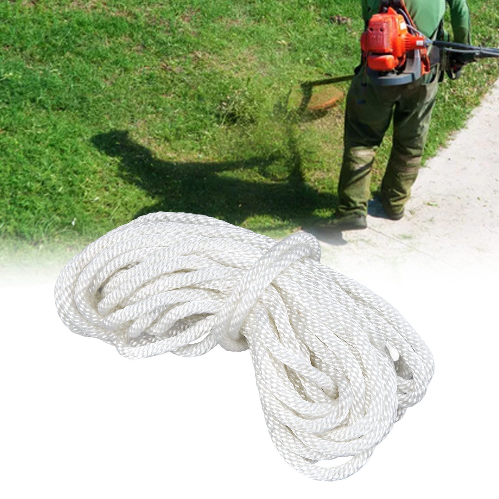 Pull Recoil Starter Rope 10m/32.8ft Long Nylon for Chain Saw Lawn Mowers Trimmers Engine Parts5.0mm 11 Pull Recoil Starter Rope 10m/32.8ft Long Nylon for Chain Saw Lawn Mowers Trimmers Engine Parts5.0mm - Image 11