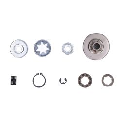 Alternative view of 9Pcs Chainsaw Clutch Drum Needle Roller Bearing Kit for Stihl 038 MS380 1119 0007 1003