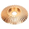 Grinding Wheel High Carbon Steel Saw Disc Quick Clearing Wear Resistant Curved Gold Woodworking Grinder Disc