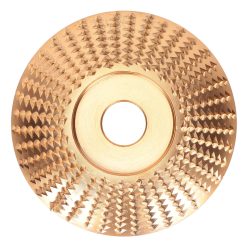 Alternative view of Grinding Wheel High Carbon Steel Saw Disc Quick Clearing Wear Resistant Curved Gold Woodworking Grinder Disc
