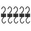 5Pcs Bird Feeder Hooks Black ABS Sturdy Easy Install Beautiful Ant Prevention Hooks for Garden