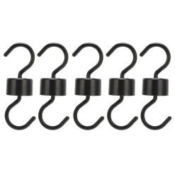 Alternative view of 5Pcs Bird Feeder Hooks Black ABS Sturdy Easy Install Beautiful Ant Prevention Hooks for Garden
