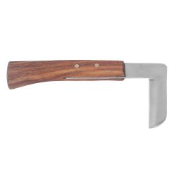 Alternative view of Steel L Shape Hoof Knife Ergonomic Curved Handle Hoof Trimming Tool for Farm Horse Single Blade On Left Hand