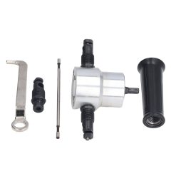 Alternative view of Double Head Sheet Metal Nibbler Cutter Adjustment High Hardness Multifunctional Drill Attachment Metal Nibbler Tool Kit