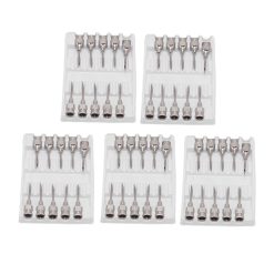 Poultry Injection Needles Stainless Steel Bovine Pig Injection Needle Cow Pig Injection Needle Accessories 12x15mm / 0.5x0.6in