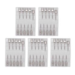 Poultry Injection Needles Stainless Steel Bovine Pig Injection Needle Cow Pig Injection Needle Accessories 12x15mm / 0.5x0.6in 24 V1294 YM0523 3111220111512 09