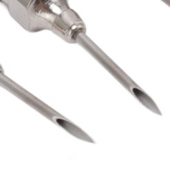 Poultry Injection Needles Stainless Steel Bovine Pig Injection Needle Cow Pig Injection Needle Accessories 12x15mm / 0.5x0.6in 28 V1294 YM0523 3111220111512 13
