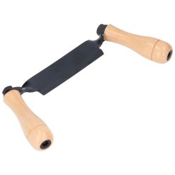 Alternative view of Straight Draw Knife Tungsten Steel Wooden Handle Straight Type Safe Durable Draw Shave Tool for Log Wood Fence Post 8in