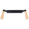 Straight Draw Knife Tungsten Steel Wooden Handle Straight Type Safe Durable Draw Shave Tool for Log Wood Fence Post 10in