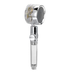 Propeller Shower Head Vortex Hydro Jet 360° Rotating Handheld with Pause Switch Filter G1/2 21 V1294 YM0523 3112220014511 06