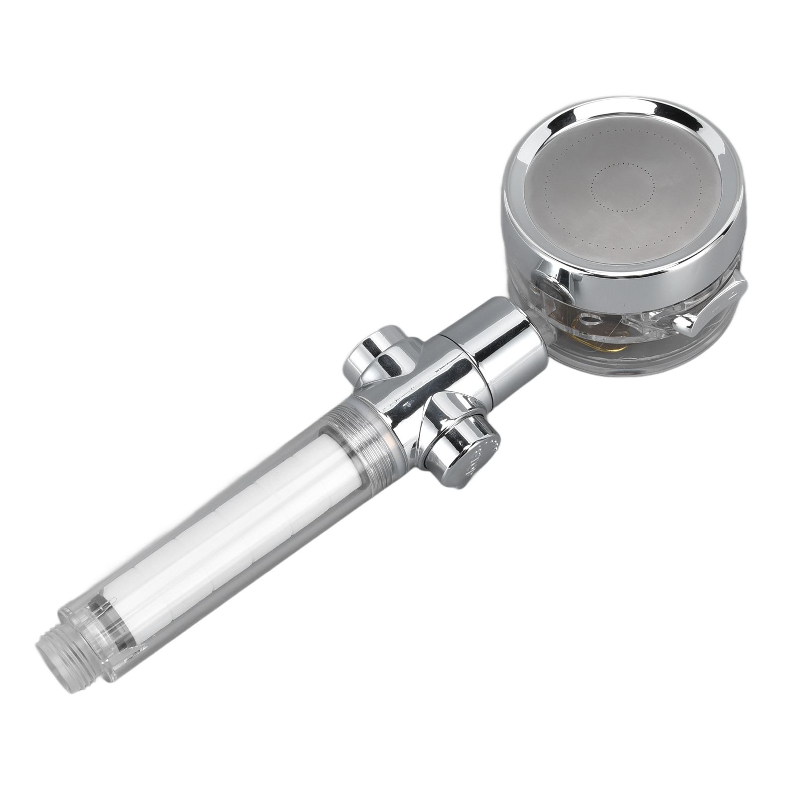 Propeller Shower Head Vortex Hydro Jet 360° Rotating Handheld with Pause Switch Filter G1/2 8 Propeller Shower Head Vortex Hydro Jet 360° Rotating Handheld with Pause Switch Filter G1/2 - Image 8