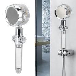 Propeller Shower Head Vortex Hydro Jet 360° Rotating Handheld with Pause Switch Filter G1/2 25 V1294 YM0523 3112220014511 10