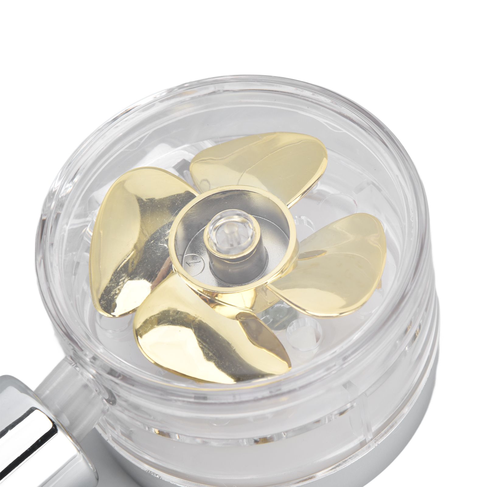 Propeller Shower Head Vortex Hydro Jet 360° Rotating Handheld with Pause Switch Filter G1/2 13 Propeller Shower Head Vortex Hydro Jet 360° Rotating Handheld with Pause Switch Filter G1/2 - Image 13