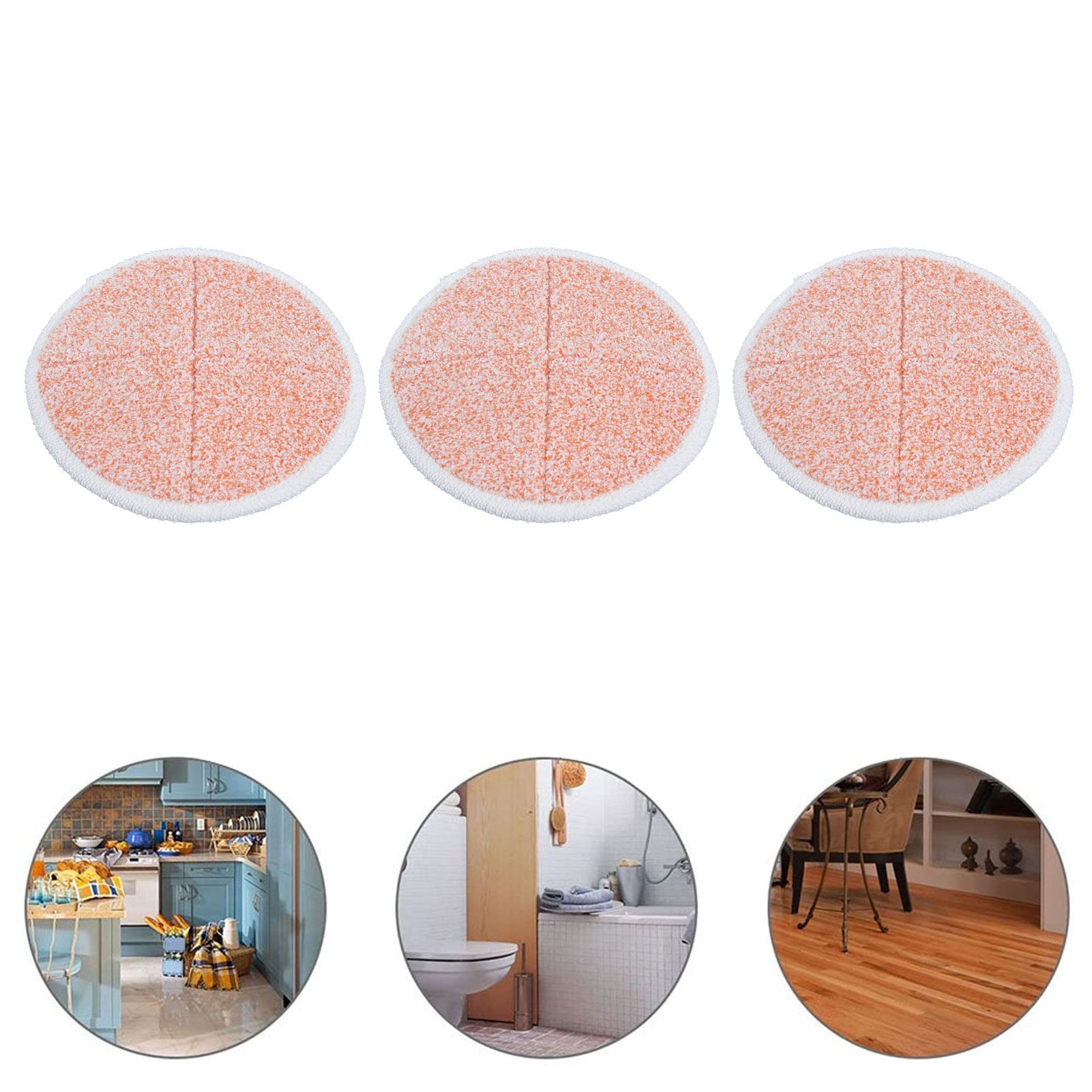 3PCS Mop Cloth Reusable Microfiber Mop Pad Mop Head Accessories for Bissell 2124/2039/2037/2039AOrange 11 3PCS Mop Cloth Reusable Microfiber Mop Pad Mop Head Accessories for Bissell 2124/2039/2037/2039AOrange - Image 11