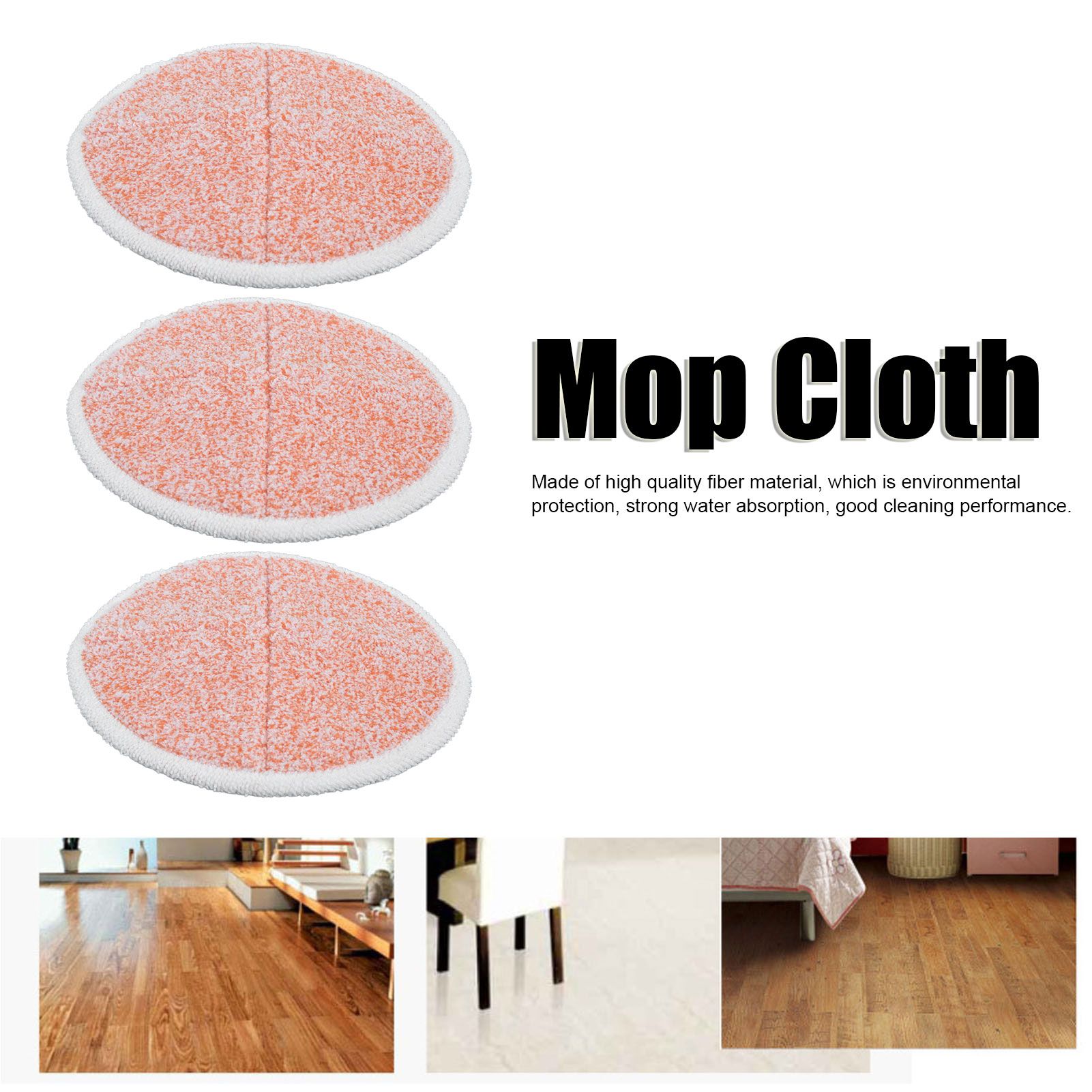 3PCS Mop Cloth Reusable Microfiber Mop Pad Mop Head Accessories for Bissell 2124/2039/2037/2039AOrange 14 3PCS Mop Cloth Reusable Microfiber Mop Pad Mop Head Accessories for Bissell 2124/2039/2037/2039AOrange - Image 14