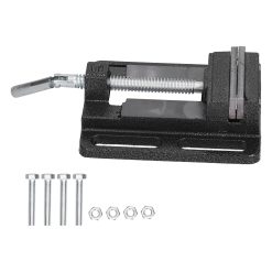 Alternative view of Flat Drill Press Vise American Style Accurate Mini Bench Vise for Home Mechanical Maintenance