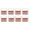 8pcs/set Silicone Chair Caps Table Foot Pads Anti Slip Transparent Square Leg Protection Cover