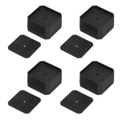 Alternative view of 4Set Square Furniture Leg Pad Rubber Non Slip Table Chair Refrigerator Feet Protectors Noise Reduction