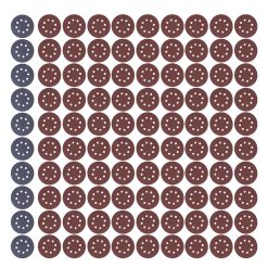 100PCS 5in Round Sanding Disc Include 80 180 240 320 400 800 1000 1500 2000 3000 Grit Round Sandpaper for Leather Wall