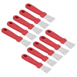 Alternative view of 10Pcs Putty Knife Sturdy Durable Stainless Steel Ergonomic Design Nonslip Handle Wide Application Bench Scraper