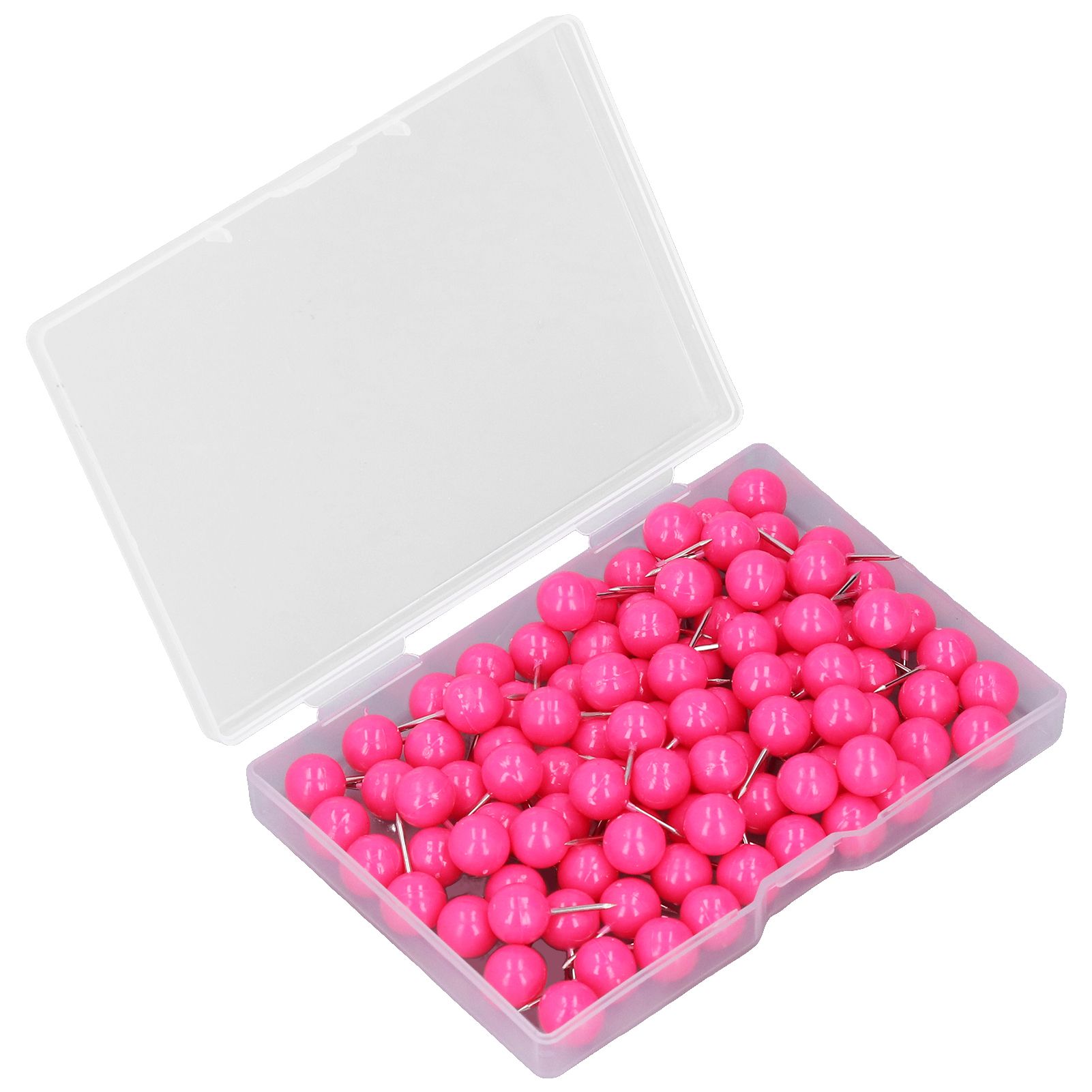 100Pcs Push Pins Map Tacks Steel Plastic Decorative Marking Pins for Cork Boards 9.5x20mm Rose Red 1 100Pcs Push Pins Map Tacks Steel Plastic Decorative Marking Pins for Cork Boards 9.5x20mm Rose Red