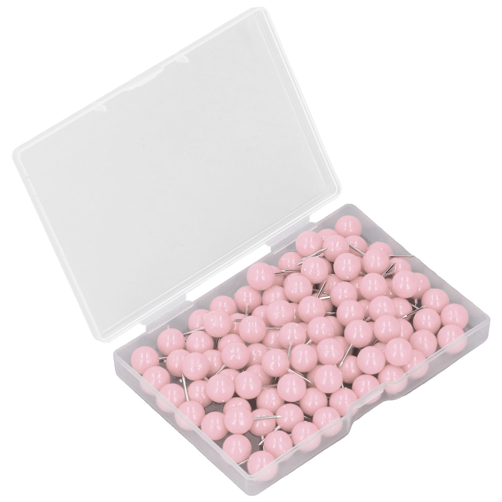 100Pcs Push Pins Map Tacks Steel Plastic Decorative Marking Pins for Cork Boards 9.5x20mm Pink 1 100Pcs Push Pins Map Tacks Steel Plastic Decorative Marking Pins for Cork Boards 9.5x20mm Pink
