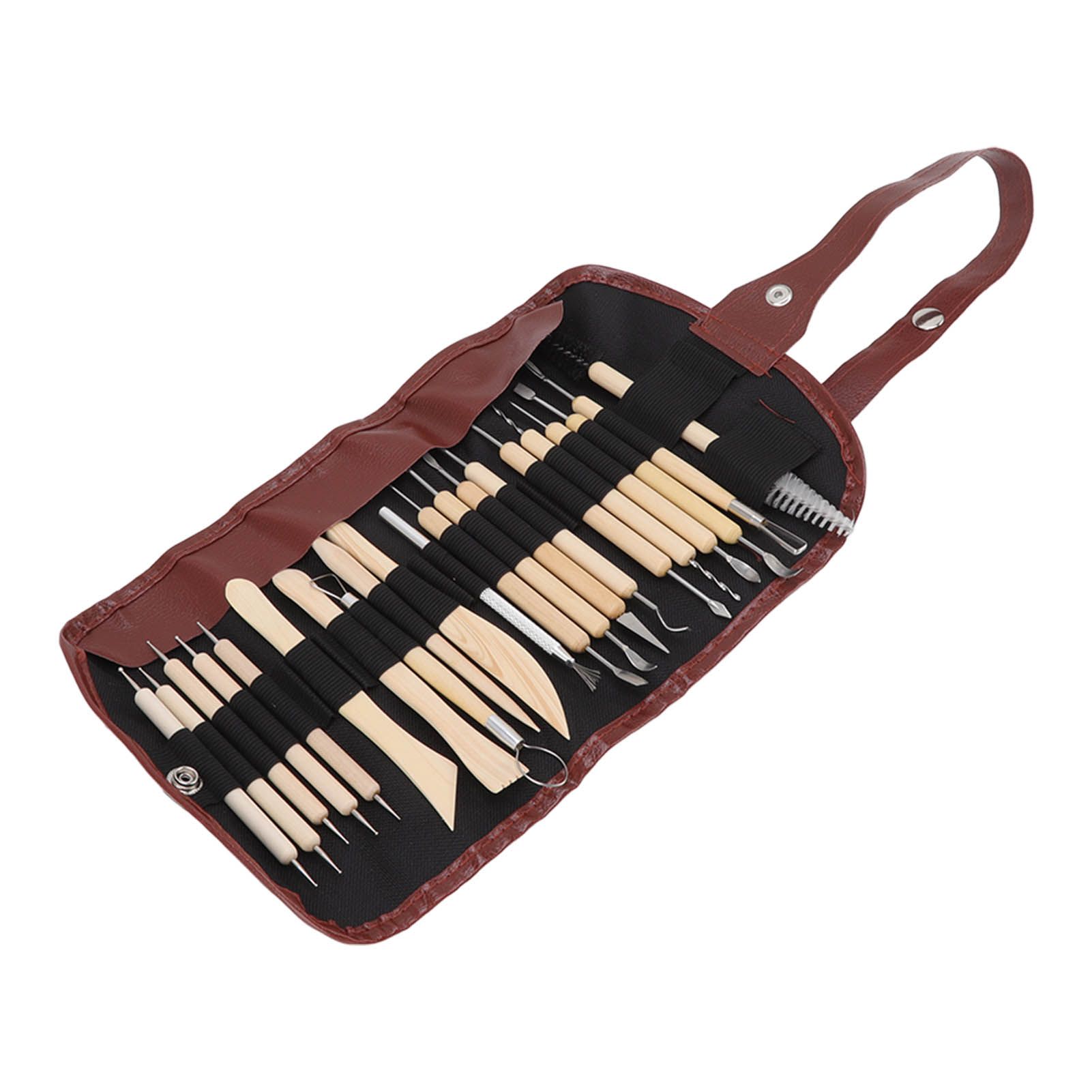 21pcs Polymer Clay Tools Polymer Clay Sculpting Tools with Storage Bag for Beginners Professionals 3 21pcs Polymer Clay Tools Polymer Clay Sculpting Tools with Storage Bag for Beginners Professionals - Image 3