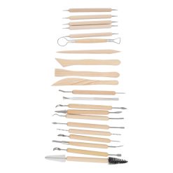 21pcs Polymer Clay Tools Polymer Clay Sculpting Tools with Storage Bag for Beginners Professionals 24 V1294 YM0523 3118220076811 09