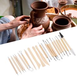 21pcs Polymer Clay Tools Polymer Clay Sculpting Tools with Storage Bag for Beginners Professionals 25 V1294 YM0523 3118220076811 10