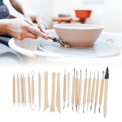 21pcs Polymer Clay Tools Polymer Clay Sculpting Tools with Storage Bag for Beginners Professionals 26 V1294 YM0523 3118220076811 11