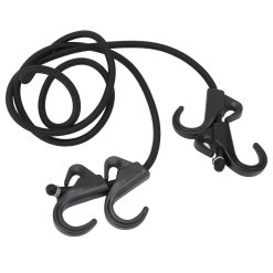 Camping Rope Strap UV Resistant POM Material Black Hooks Function Bungee Cords for Luggage Bundling
