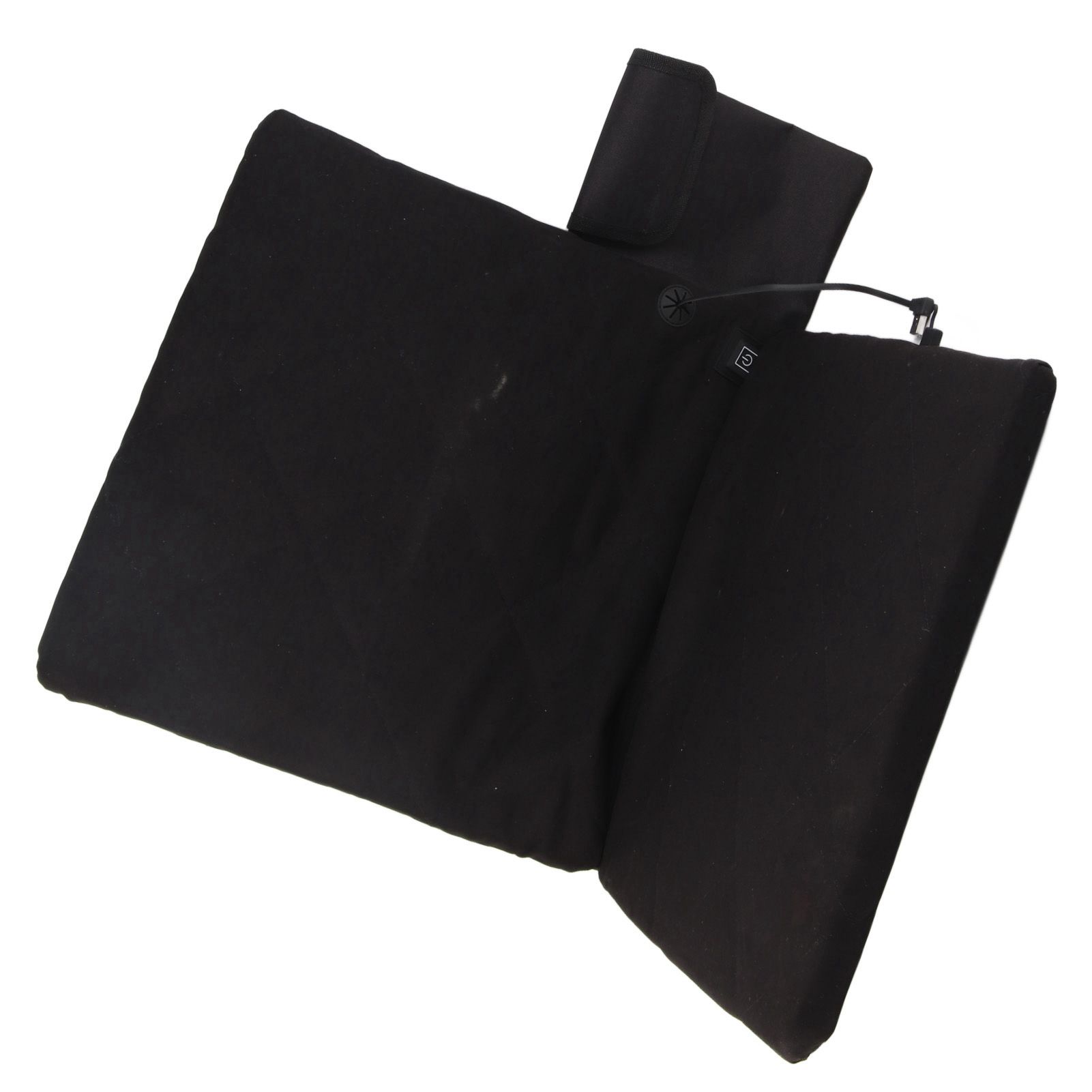Electric Heating Seat Cushion Foldable Stadium Seats Heated Cover Pads with Backrest for Camping Fishing Hunting Black 2 Electric Heating Seat Cushion Foldable Stadium Seats Heated Cover Pads with Backrest for Camping Fishing Hunting Black - Image 2